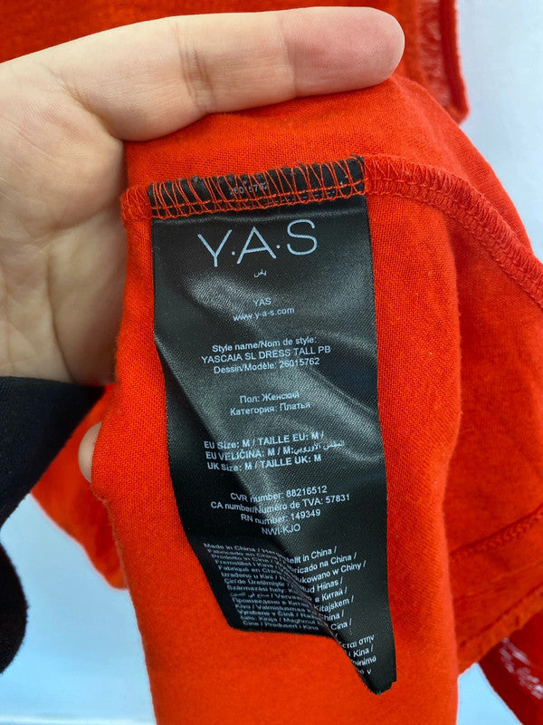 YAS Fabulous Red A-line Midi Dress Size M JM005