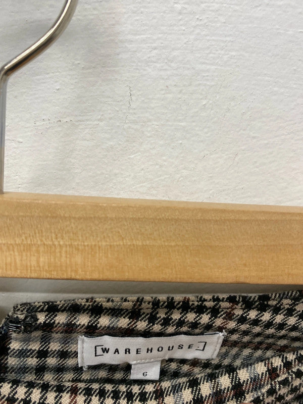 Stunning Tweed pencil mini skirt country chic UK6 Warehouse JA001