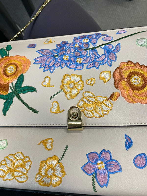 Super pretty Topshop embroidered party occasion handbag LB005