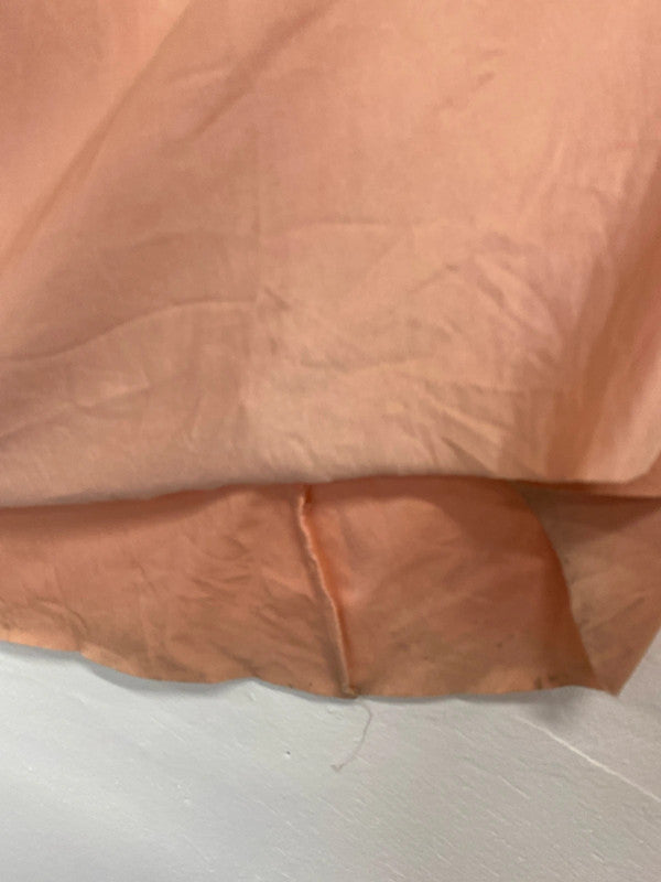 Fabulous Eliza & Ethan peach maxi dress with boob modesty tube Uk14-20 CR002