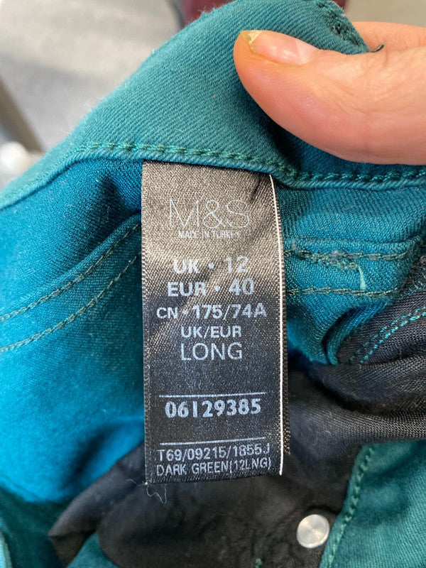 Fabulous duo of Green skinny jeans Uk12L M&S #11 KW002