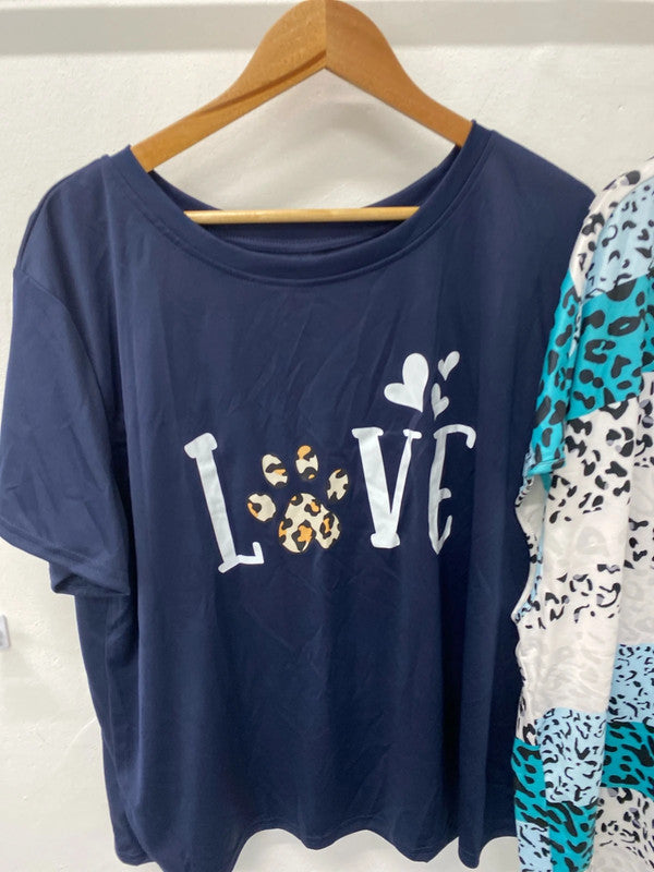 Fabulous duo of Leopard animal print tops Uk3XL Shein #9 Rg021