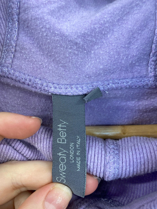 Sweaty Betty Fabulous Lilac Hoodie Size S JM005