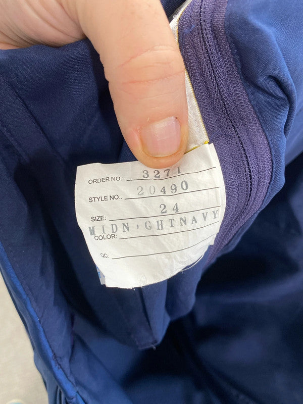 Gorgeous Hilary Morgan ball gown bridesmaid dress navy 24 CR002