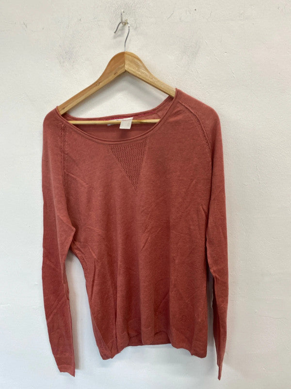 Lovely H&m salmon pink lightweight jumper UK L KM003