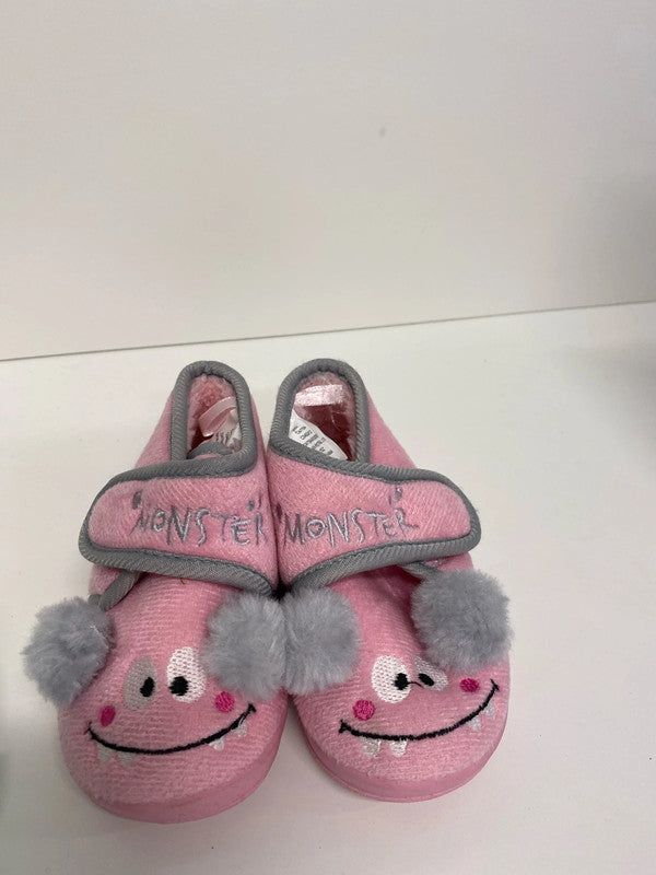 Fab duo of Girls slippers size 6 M&S pink #12 LN001
