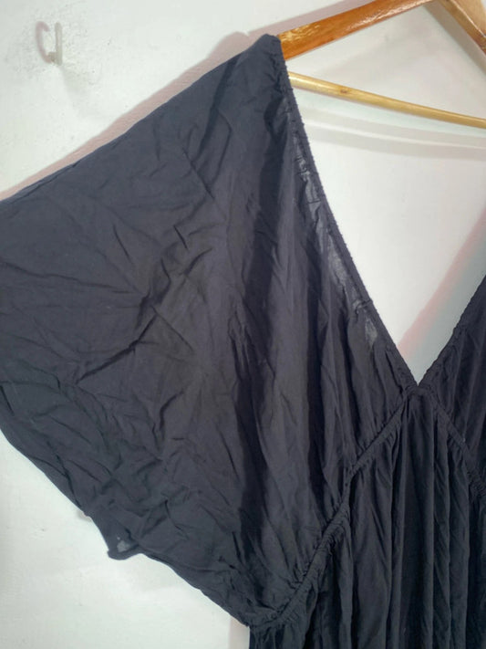 Fabulous black summer weight maxi dress ASOS design curve 28 IM001