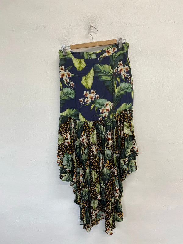 Lovely asos hi low botanical summer vibe UK 12 JB001