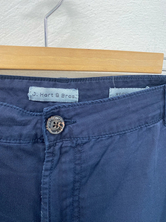 J.Hart&Bros chinos regular fit navy cotton IT58 40” FE001