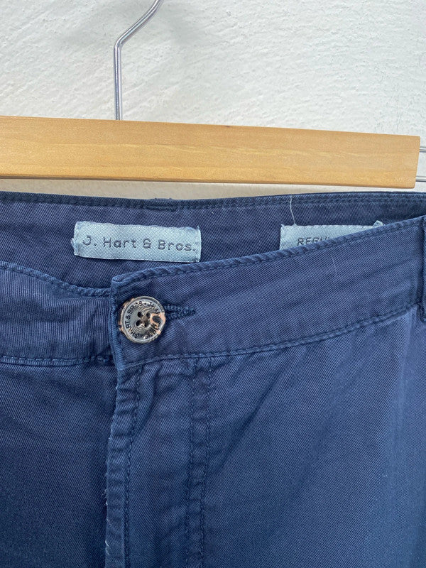 J.Hart&Bros chinos regular fit navy cotton IT58 40” FE001