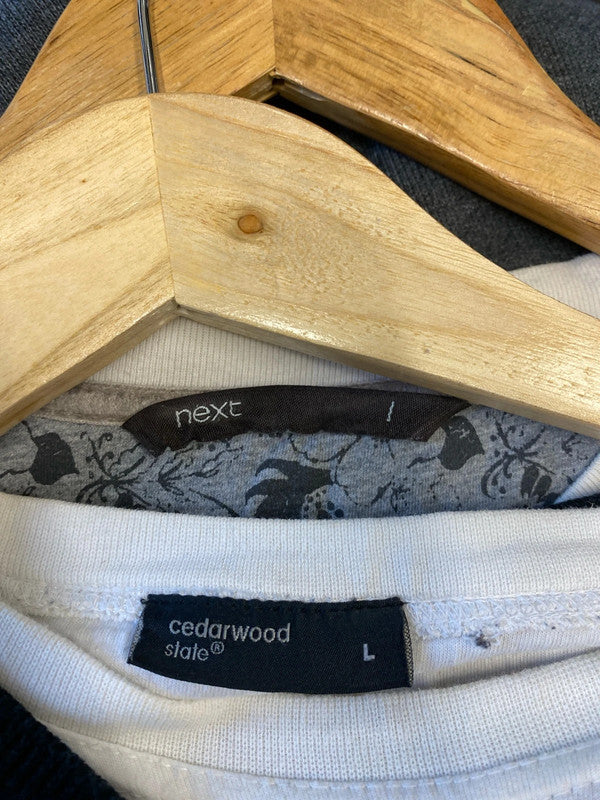 Lovely duo of Men’s sweaters UkL Next & Cedarwood #4 AT001