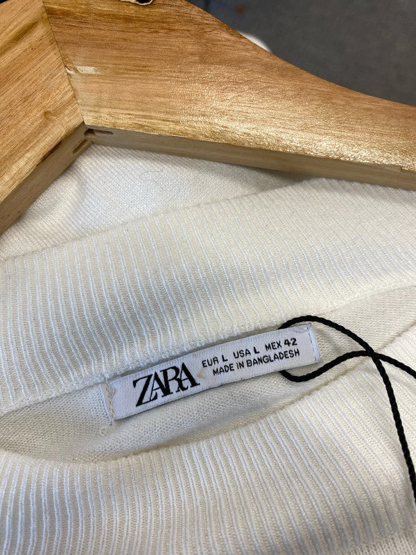 Fabulous men’s crew neck classic ivory jumper UkL JB001