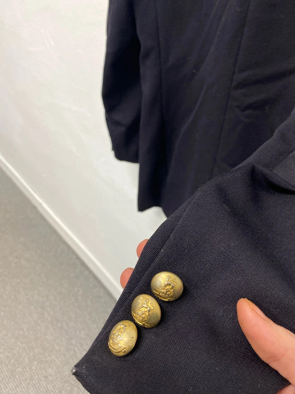 Fabulous Classic 1990’s Navy longline blazer Uk12 MM005
