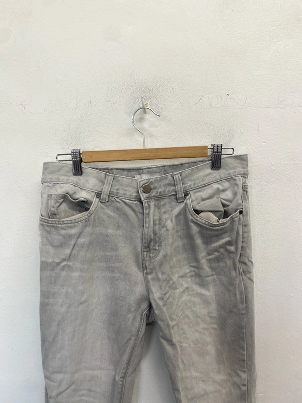 Lovely waven light grey ripped jeans “erika” UK 10 LH002