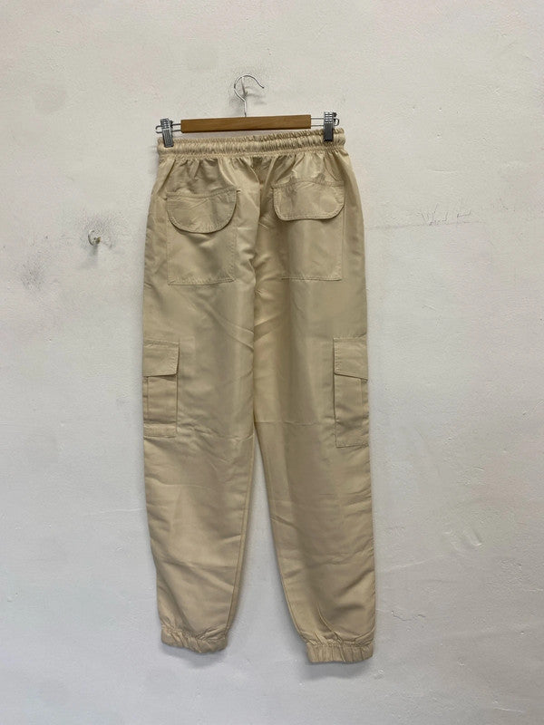 Stunning ax Paris sand beige cargo trousers UK 10 SD002