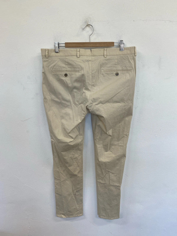 Paul Costelloe Smart Cream Chinos Size 38R CJ001