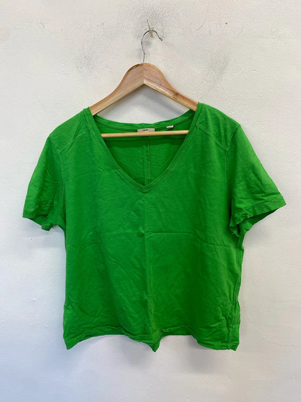 Lovely esprit green top UK XL KN002