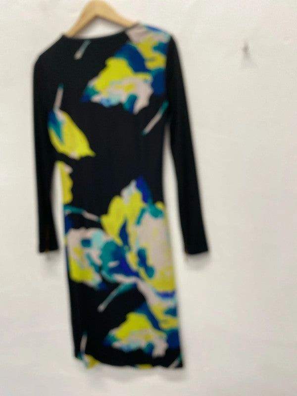 Fabulous Coast watercolour ruched occasion Dress Uk10 AG006