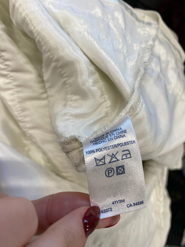 Lovely French connection cream tiered midi dress UK M/L AE001