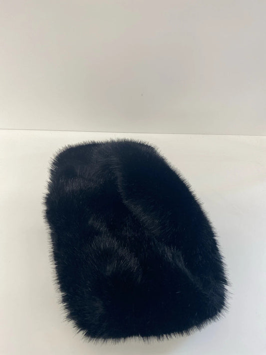 Fabulous black faux fur infinity scarf neck snood RF001