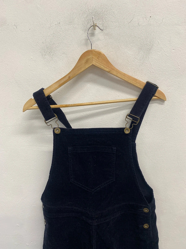 Lovely TU navy cord pinafore dress UK 12 MM005