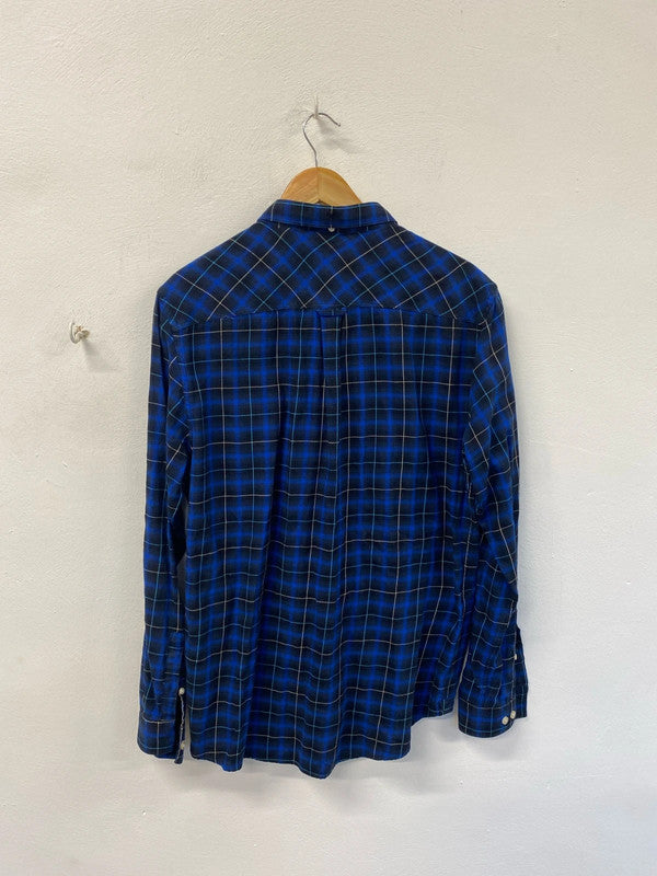 Duo of check shirts River Island western popper #39 L KM004