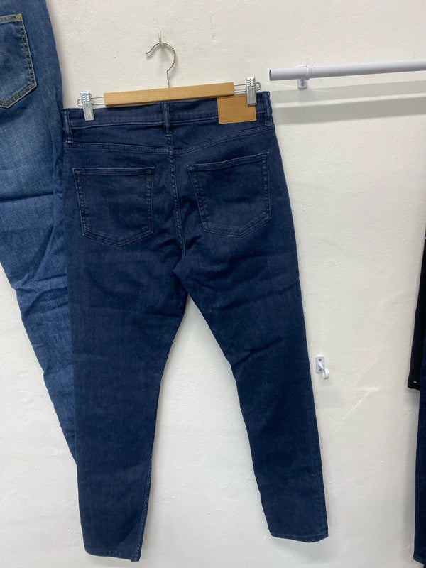 Fabulous duo of French Connection Navy Jeans slim fit Uk12 #1 SR006