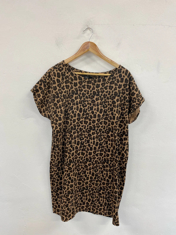 Next Stylish & Comfy Leopard Print Tunic UK 18 LG004