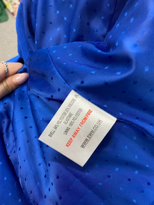 Lovely Edinburgh woolen mill cerulean blazer UK 18 IZ001