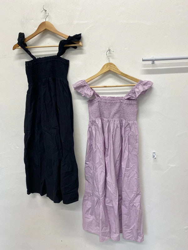 Fabulous Duo of summer Dress gypsy smock dress UK6 petite #3 JA001