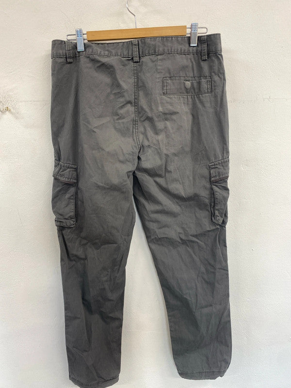 River island cargo pants grey 32s SD001
