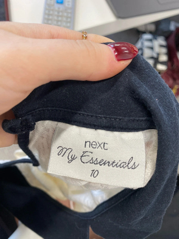 Lovely duo of cute white Halterneck tops new look next UK 10 SW001 #17