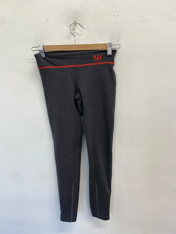 Fabulous Abercrombie & fitch grey leggings active UK XS AE001