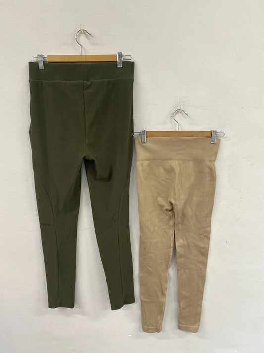 Fabulous M&S ladies ribbed leggings Bundle #1 uk 12 HA001