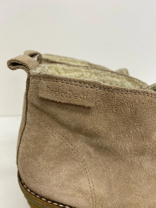 Cute Red or Dead Sherpa beige heel 5.5 JR001