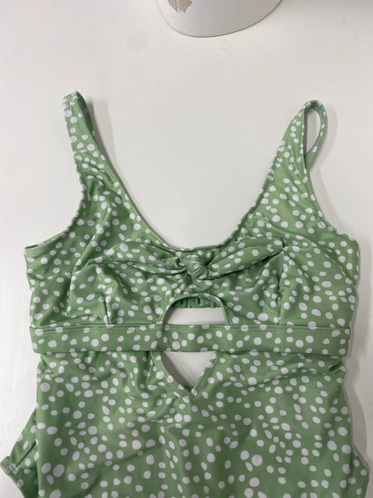 Fabulous Peek & Beau 10D/DD sea green and white polka one piece LP003