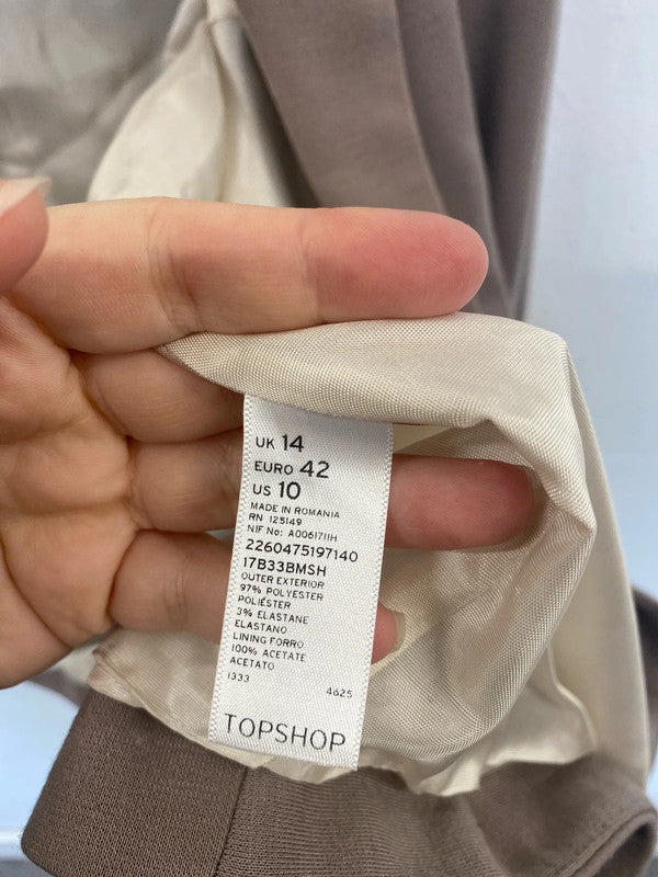 Topshop Chic Mauve Blazer UK 14 AO001