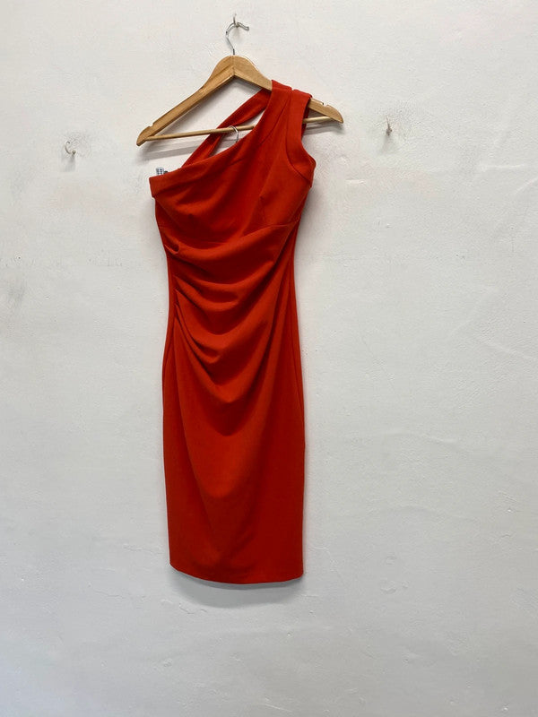 Fabulous Diva Catwalk coral occasion event dress UkS 6-8 SD002