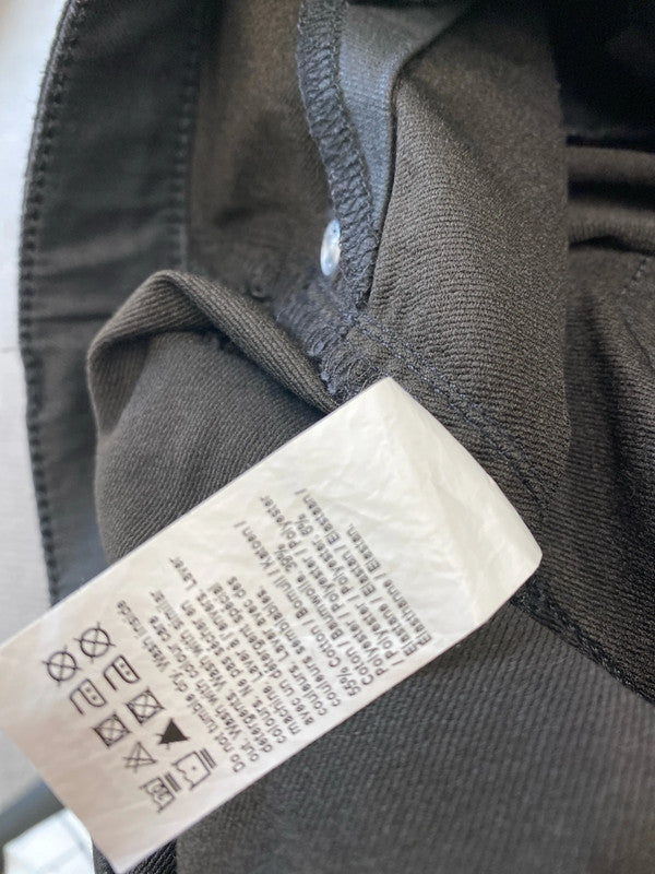 Fab River Island coated black skinny jeans Uk 14 Regular KN003