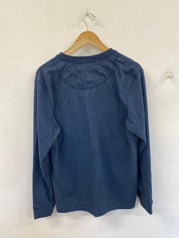 Classic gents jumper duo 1/4 Zip grandad navy M Next Peacocks #1 JR001