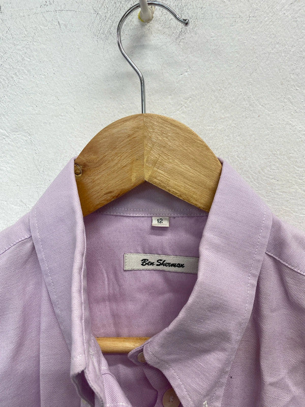 Lovely Ben sherman lilac shirt lightweight UK 12 KA001