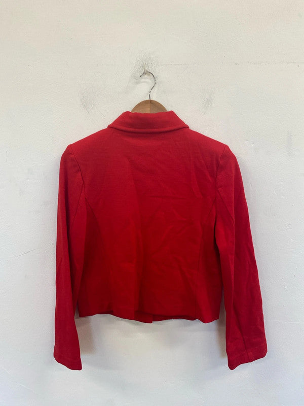 Next Stylish Cherry Red Shacket UK 10 AO001