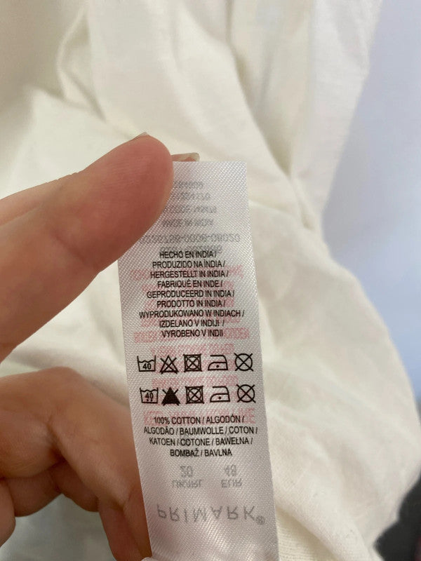 Primark Stylish Boho Cream Smock Dress UK 20 IM001