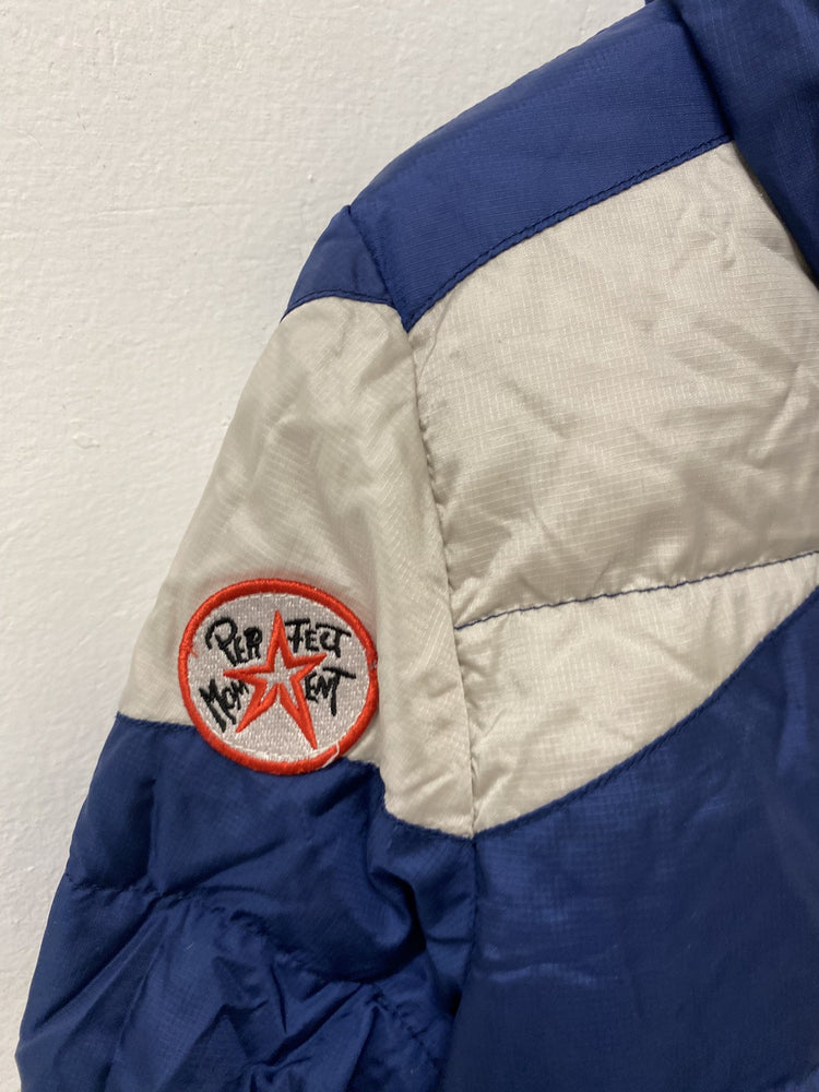 Perfect Moment Blue Chevron SuperDown Puffer Ski Jacket Age 8 Years JP001