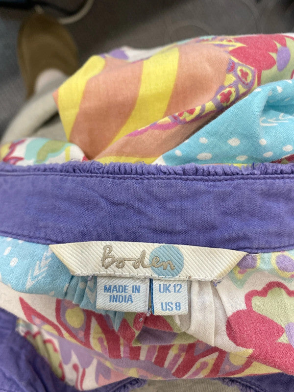 Lovely Boden pastels funky flower power tunic UK 12 MM005