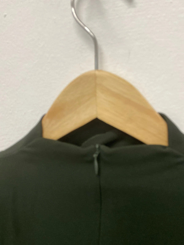 Fabulous Khaki Dark green military style zara dress UkXS SD002