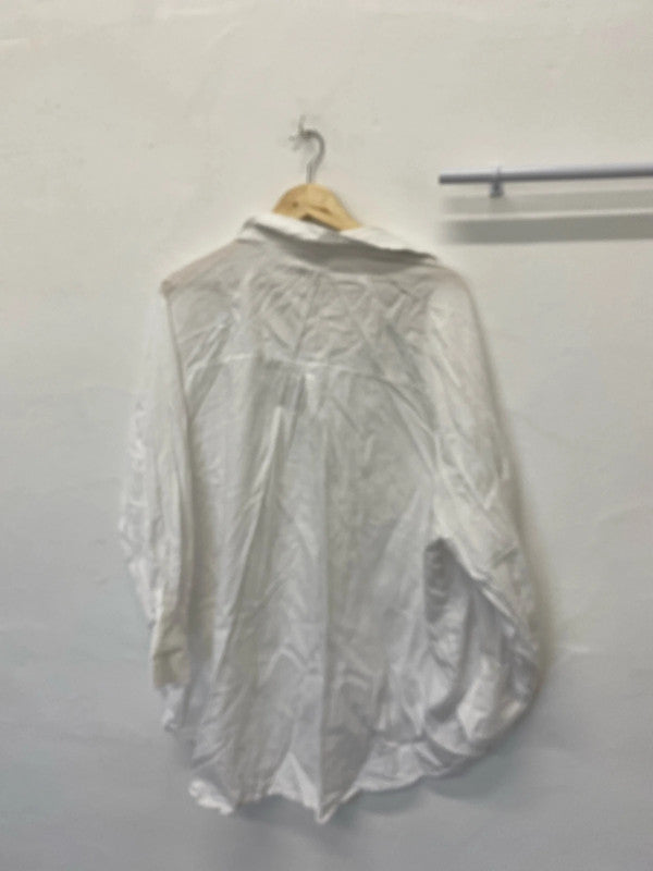 Fabulous Oversized White Pure Cotton Uk20 Next shirt IM001