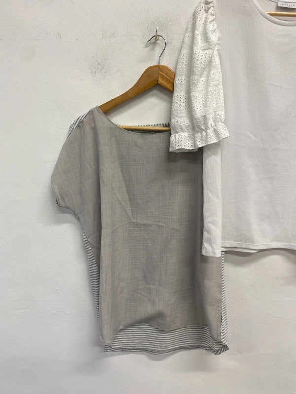 Fabulous duo of T-shirts nutmeg papaya UK 14 #6 JW002