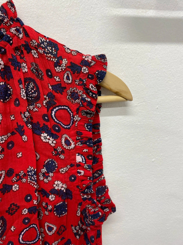 Absolutely stunning & other stories spanish red paisley dress Uk8 SN002