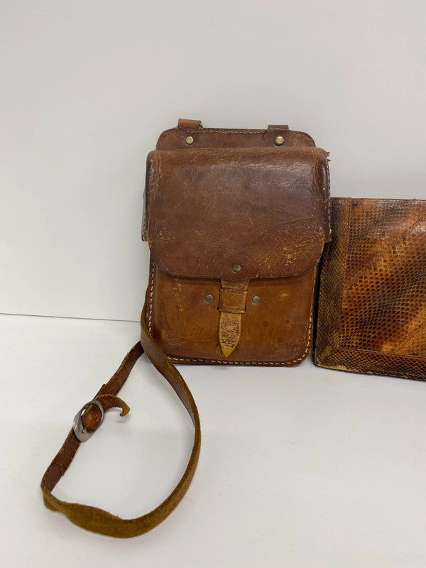 Unbranded Vintage Leather Bags Trio KD001